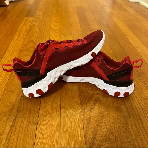 Nike React Element 55 Team Red - 8.5 - Picture 7 of 8
